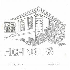 High Notes, Vol 1 No 6, August 1985