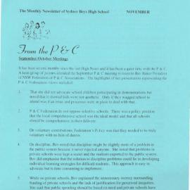 High Notes, November 1999