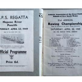 1949 GPS Head of the River - Official Programme