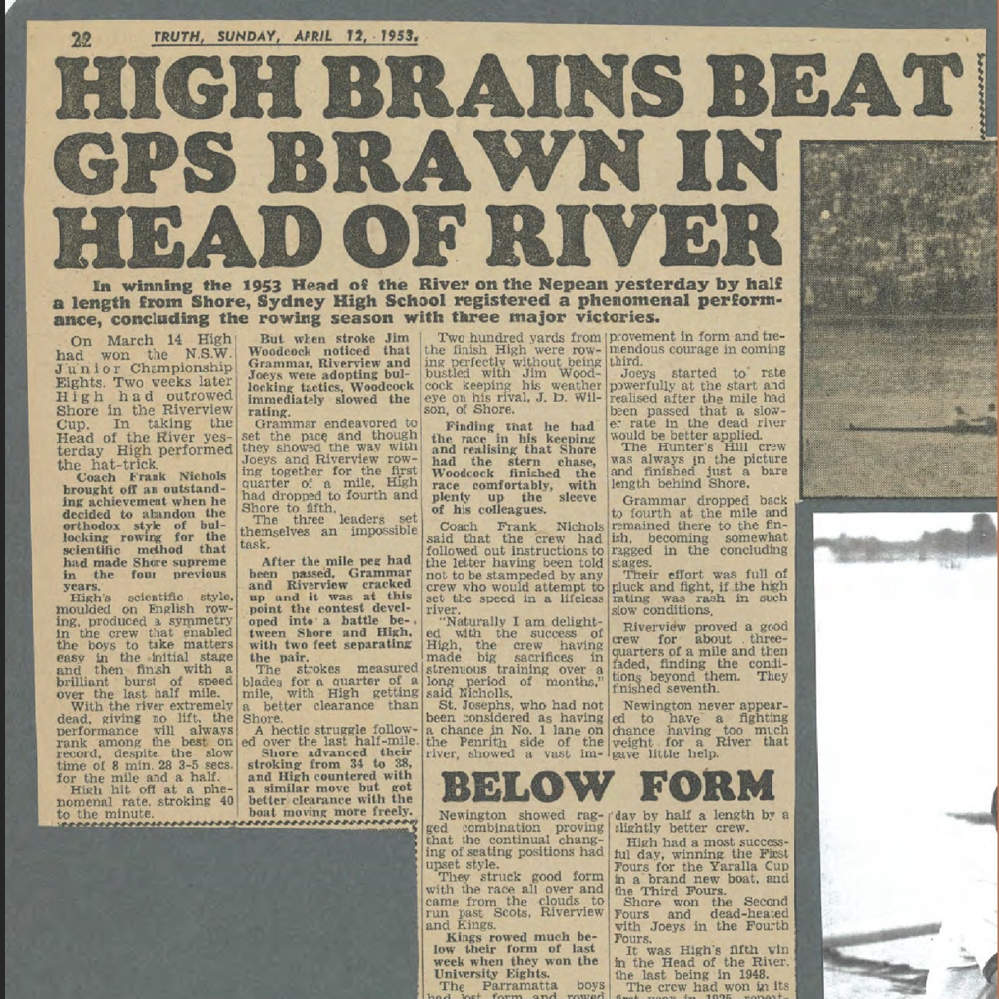 Rowing scrapbooks