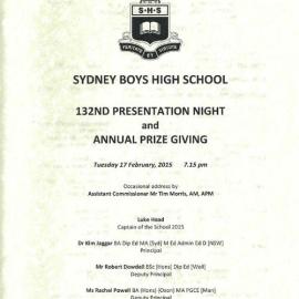 Speech Night 2015 (for 2014)