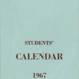 Students' Calendar 1967