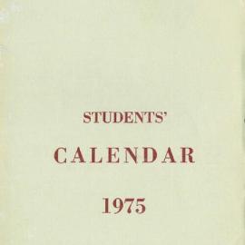 Students' Calendar 1975