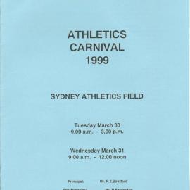 Annual Athletics Carnival, 30-31 March 1999