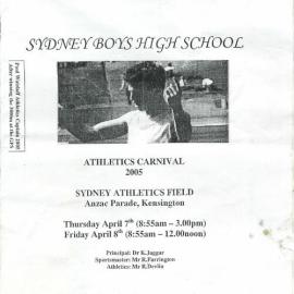 Annual Athletics Carnival, 7-8 April 2005