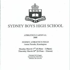 Annual Athletics Carnival, 17, 20 March 2008