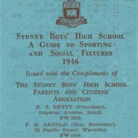 Sporting and Social Fixtures, 1946