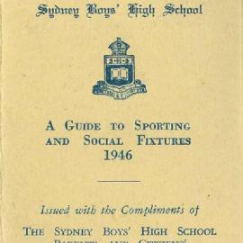 Social and Sporting Fixtures, 1946