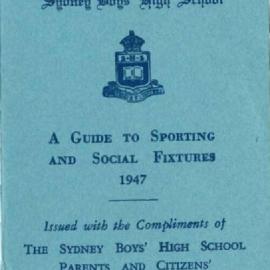 Social and Sporting Fixtures, 1947