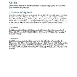 Cadets 1997