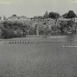 1st VIII finish, GPS Regatta, 1957