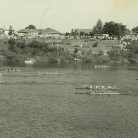 3rd IV finish, GPS Regatta, 1957