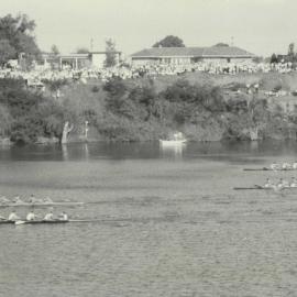 4th IV finish, GPS Regatta, 1957