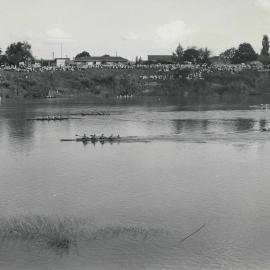 4th IV finish, GPS Regatta, 1956