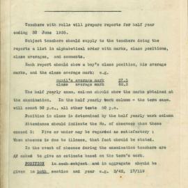 Examination Record 1935