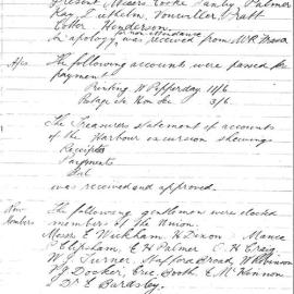 Sydney High School Old Boys Union Minutes 1903