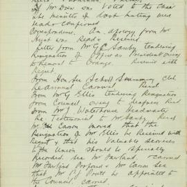 Sydney High School Old Boys Union Minutes 1913