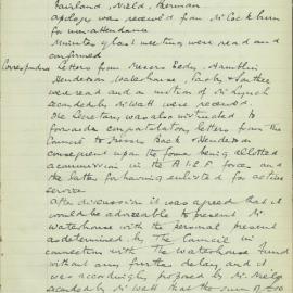 Sydney High School Old Boys Union Minutes 1916