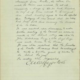 Sydney High School Old Boys Union Minutes 1920