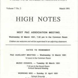 High Notes, Vol 7 No 2, March 1991