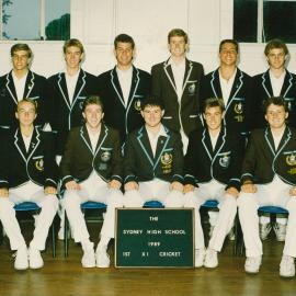Cricket 1st XI 1989