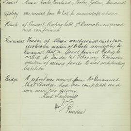 Sydney High School Old Boys Union Minutes 1921