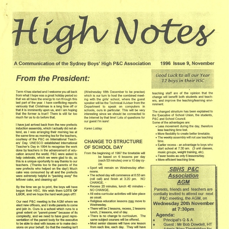 High Notes (P&C) 1995-1997