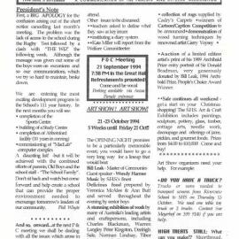 High Notes, Issue 5, September 1994