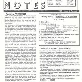 High Notes, Issue 4, August 1995