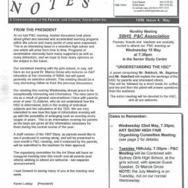 High Notes, Issue 4, May 1996
