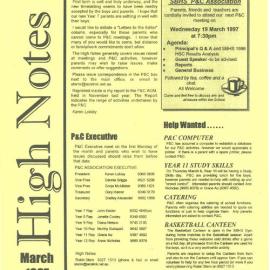 High Notes, Issue 2, March 1997