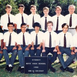Cricket 3rd XI 1988
