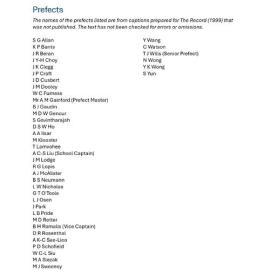 Prefects 1999