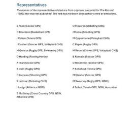 Representatives 1999