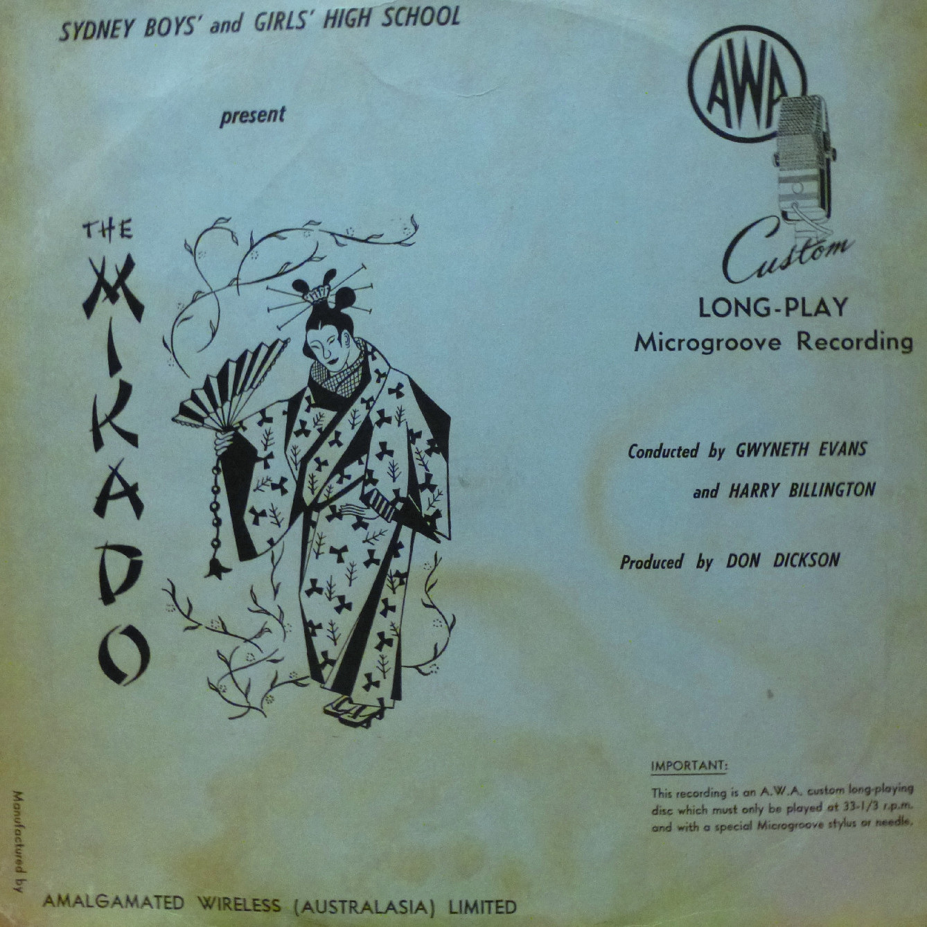 The Mikado, cast recording, 1956