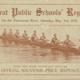 Program: GPS Regatta 1930