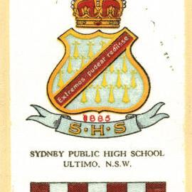 School badge, cigarette card, c 1917