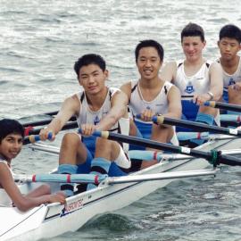 Rowing 1st Year 8 quad scull 2002