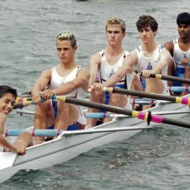 Rowing 3rd Year 9 quad scull 2002