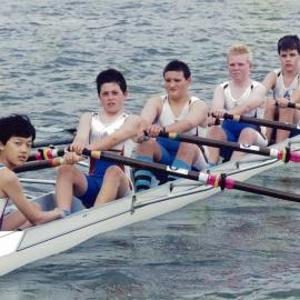 Rowing 4th Year 8 quad scull 2002