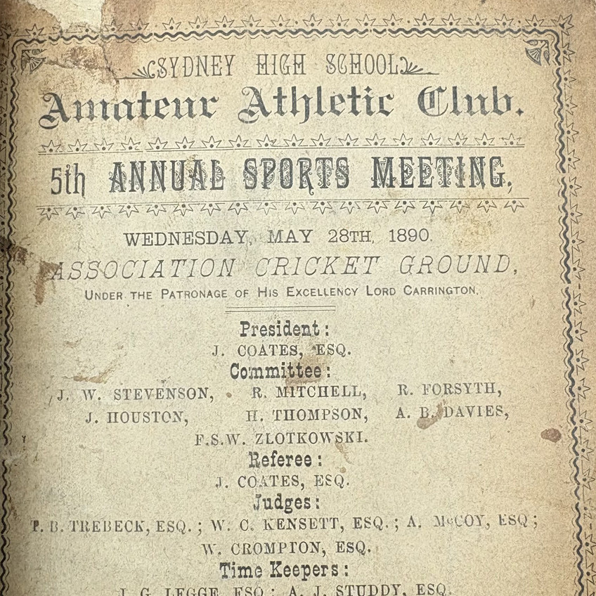 Annual Sports Meeting 1890