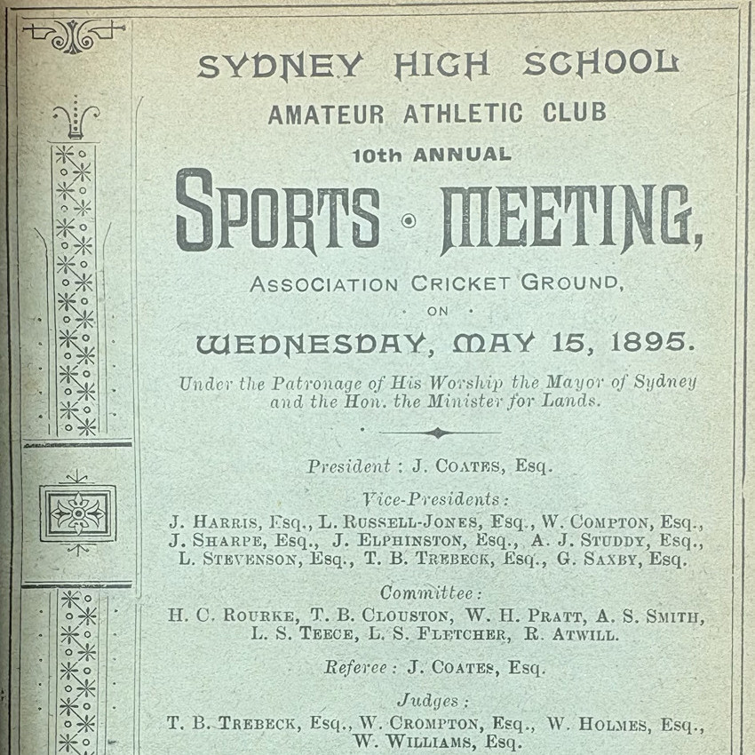 Annual Sports Meeting 1895