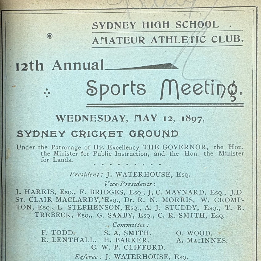 Annual Sports Meeting 1897