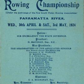 Program: GPS Regatta 1924