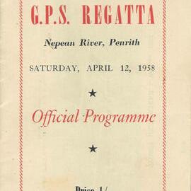 Program: GPS Regatta 1958