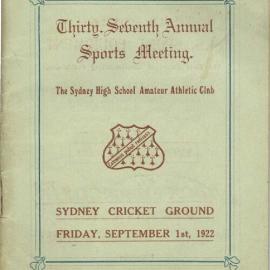 Annual Sports Meeting 1922
