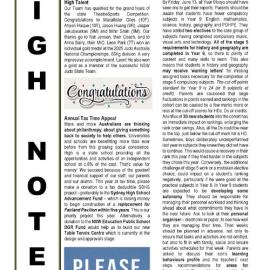 High Notes, Vol 26 No 17, 13 Jun 2025