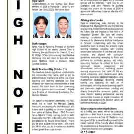 High Notes, Vol 26 No 33, 31 Oct 2025