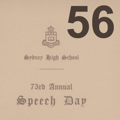 1956 Class - Speech Days