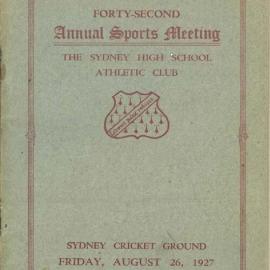 Annual Sports Meeting 1927